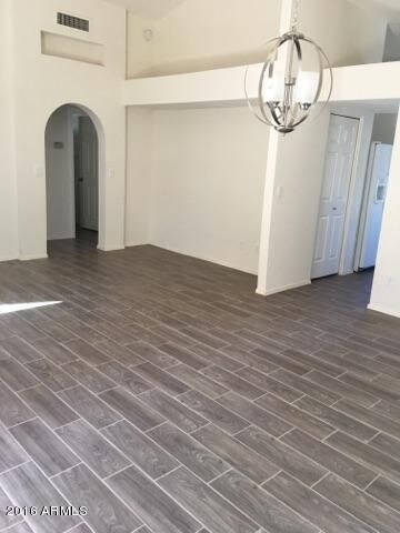 great room corner view to kitchen
