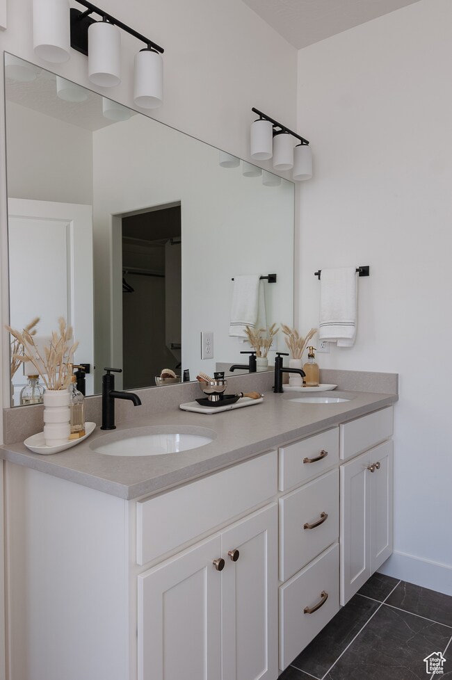 Full bath with double vanity