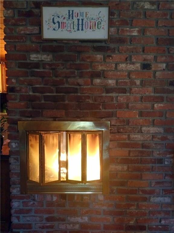 Back to back fireplace visible from...