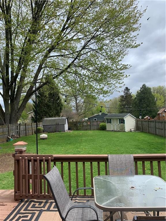 Fully fenced yard