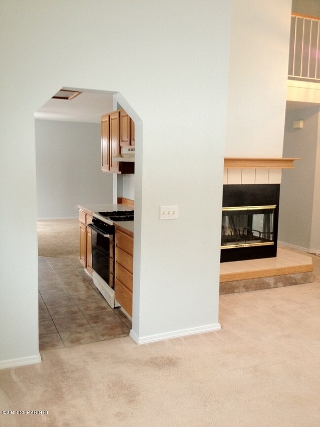 Living Room into Kitchen