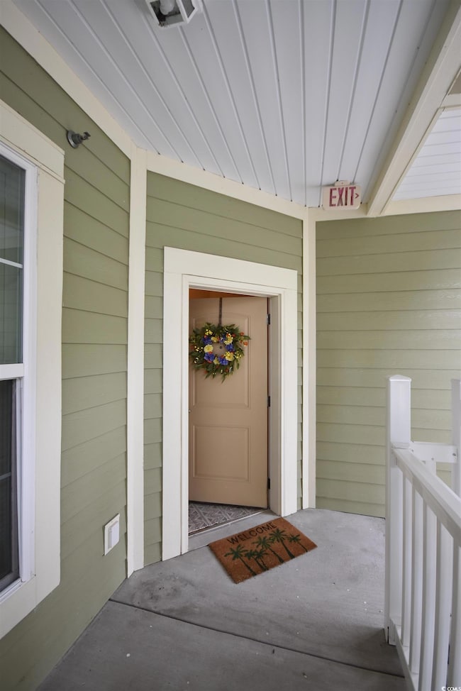 Doorway to property