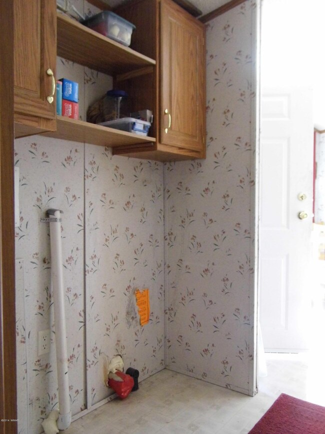 Laundry in hallway