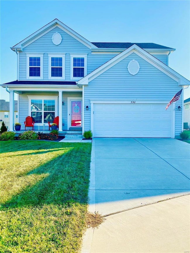 Nice longer driveway to accommodate extra parking.