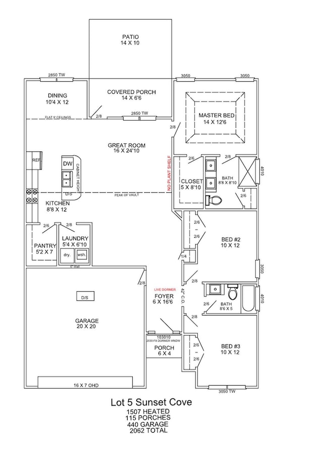 View of floor plan / room layout