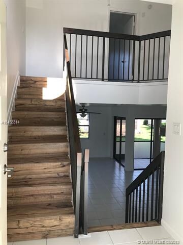 Stairs going to second level.