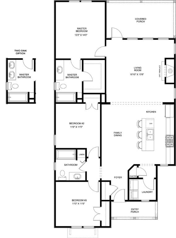 The Todd A Floorplan pecifications are subject to