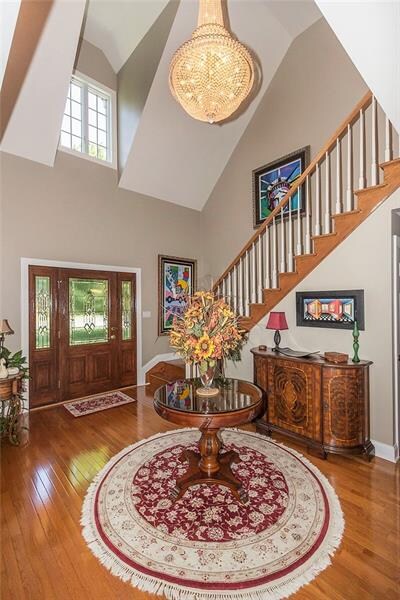 The beautiful Grand Foyer makes a spacious entry f