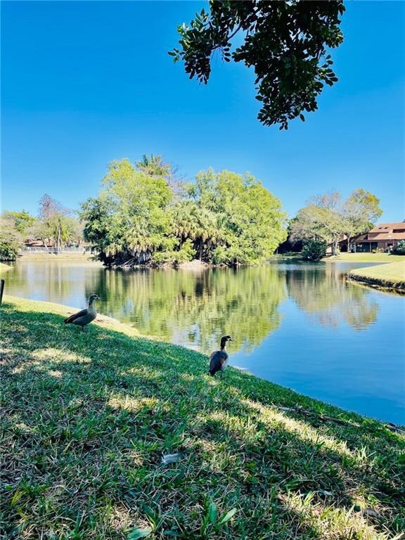 View of lake from patio