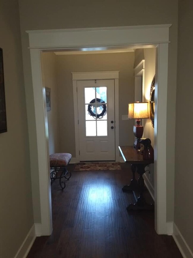 THE FOYER IS BRIGHT AND WELCOMING