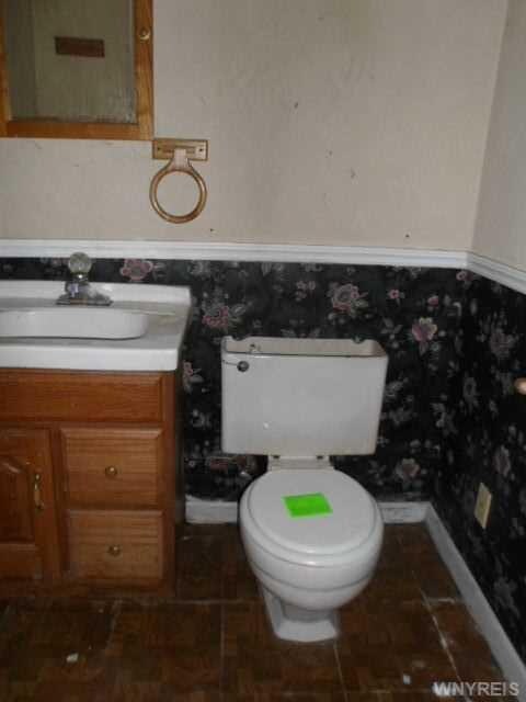 Bathroom half bath