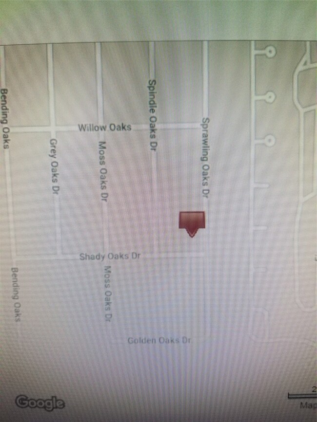 Located at the corner of Sprawling Oaks & Shady Oaks.