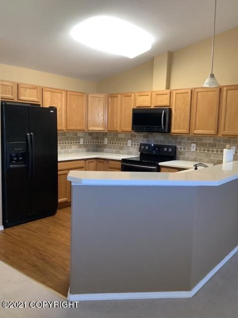 Living room and kitchen