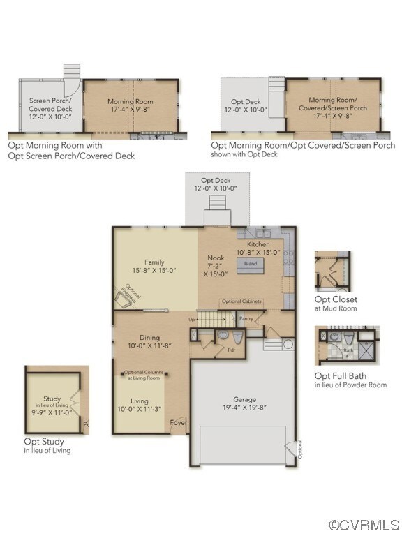 FIRST FLOOR - This home includes the study with fr