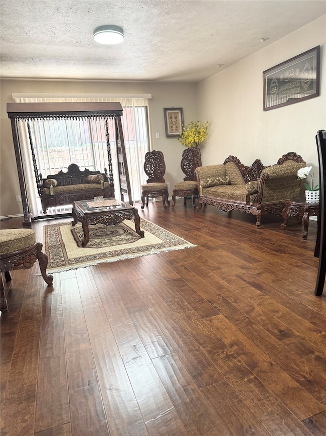 View of living area when occupied.