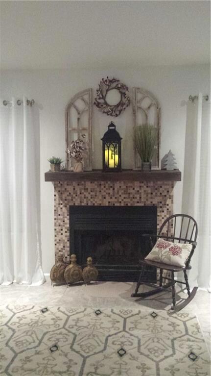 Living room fireplace