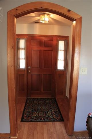 Entry hall with 2 closets.