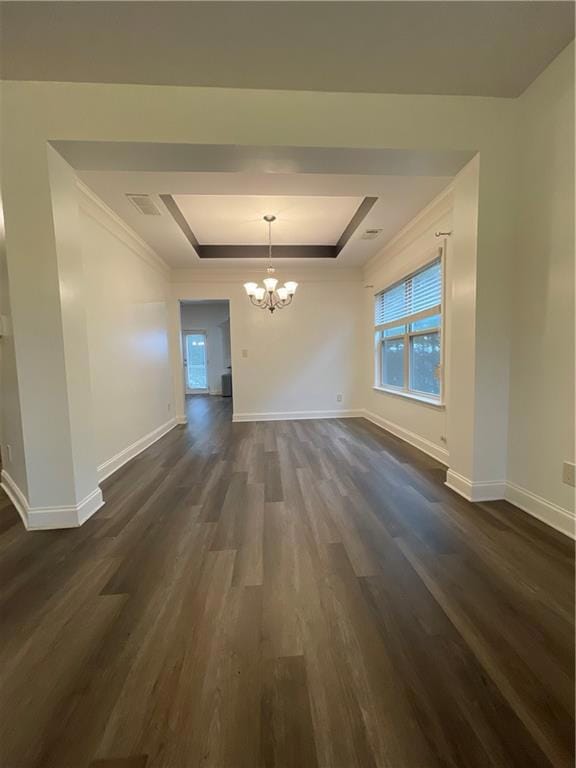 Unfurnished dining area with visible vents, basebo