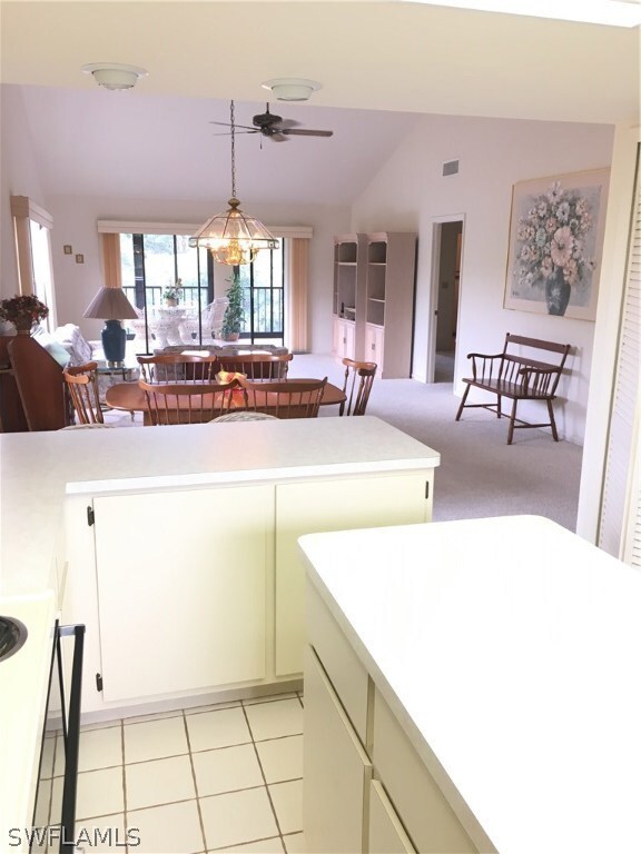 View from Kitchen into great room