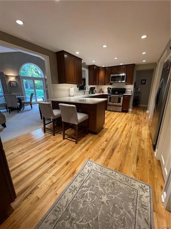 Kitchen with Great Room on left