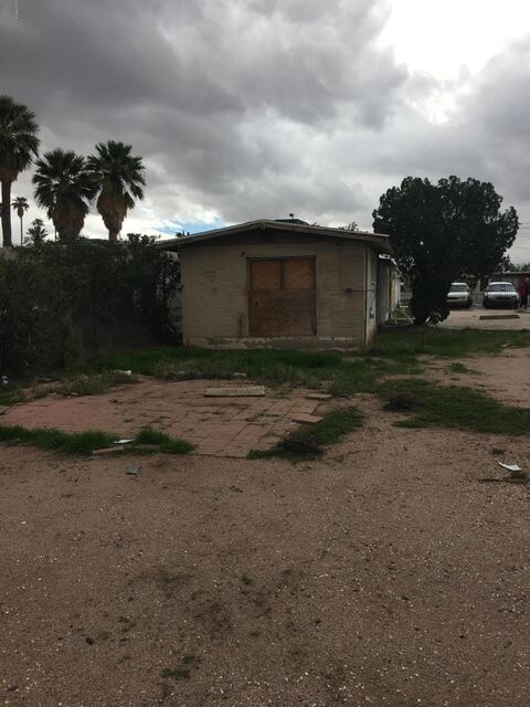 BACK OF HOUSE FROM BACK OF LOT
