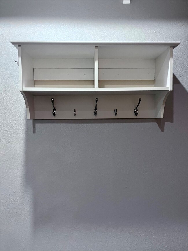 storage at back entry