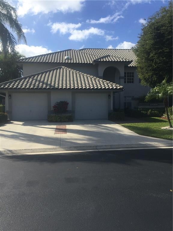 Front of Unit. One car Garage