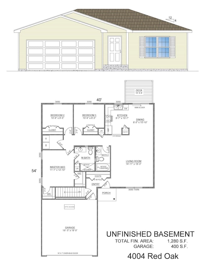 Sales drawing - 4004 Red Oak