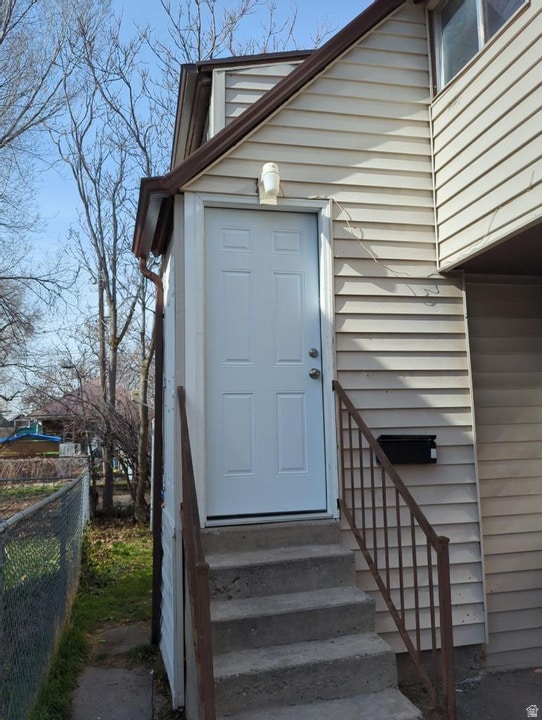 View of exterior entry for APT 3