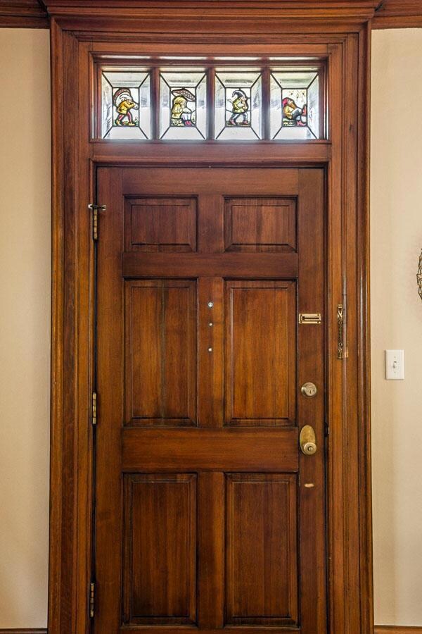 Front door stained glass