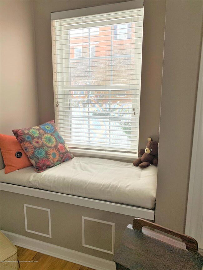 Window seat in living room