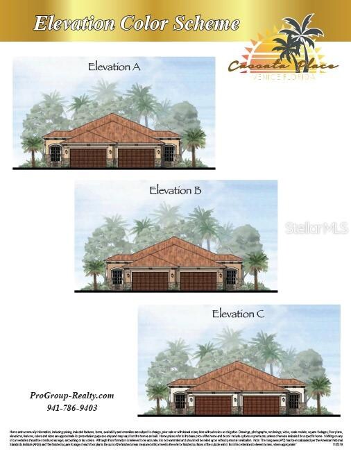 ELEVATIONS - CASSATA PLACE VILLAS (SOLD SEPARATELY