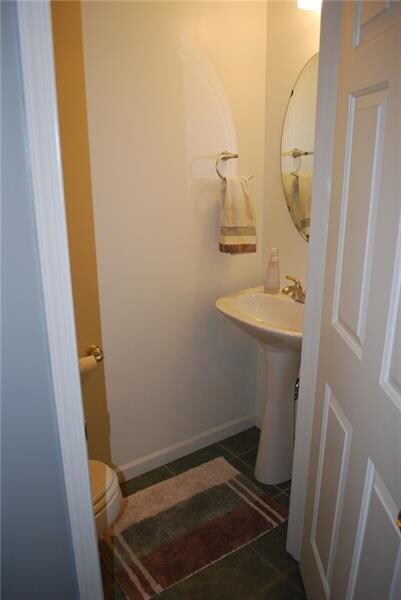 Powder Room on entry level