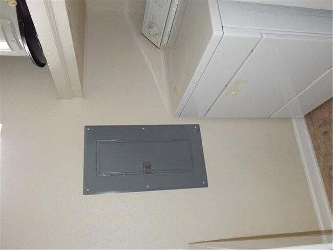 Laundry room off kitchen.  Washer and Dryer includ