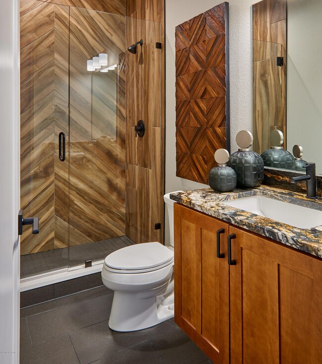 Lower level hall bath option