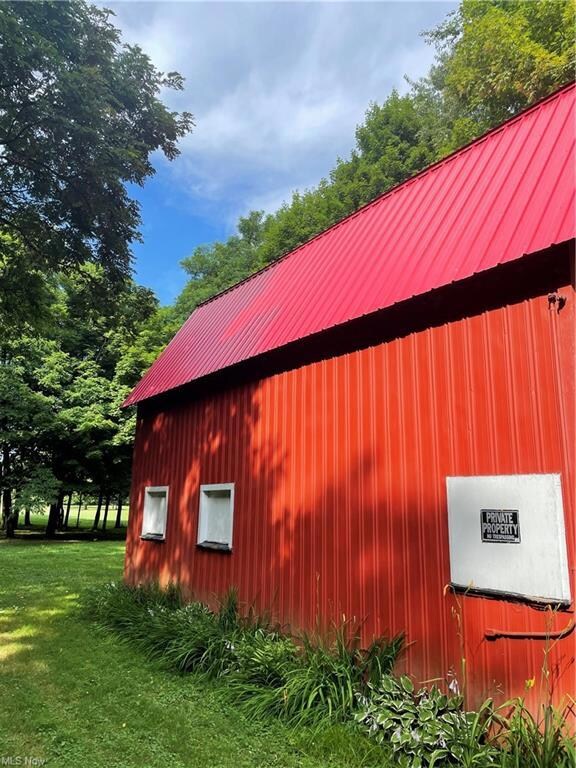 newer roof on barn