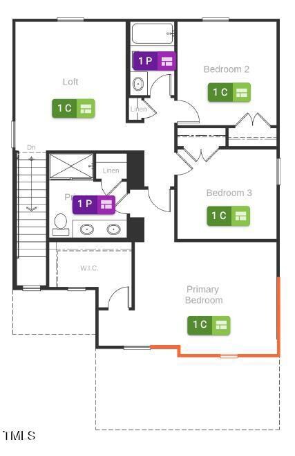 Second floor flooring diagram lot 54 TP