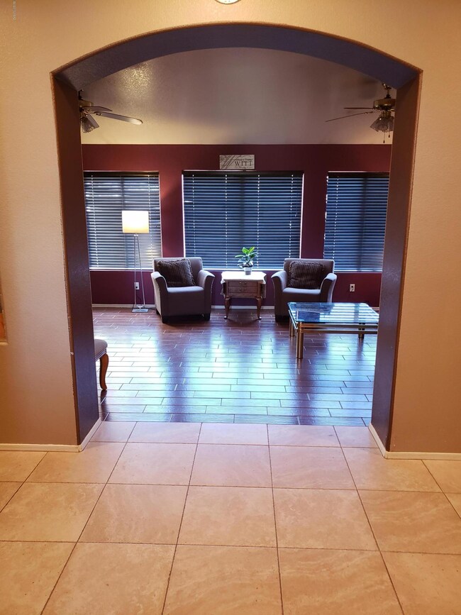 Arched Entry to Living Room