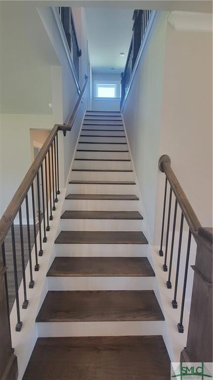 Hardwood stairs