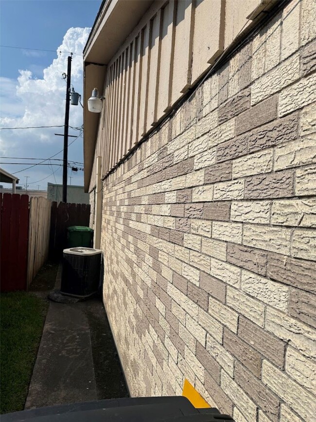 left side facing front of home