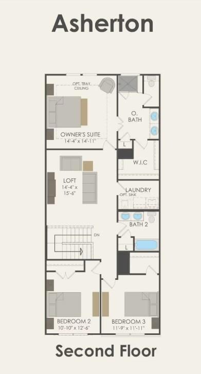 Pulte Homes, Asherton floor plan