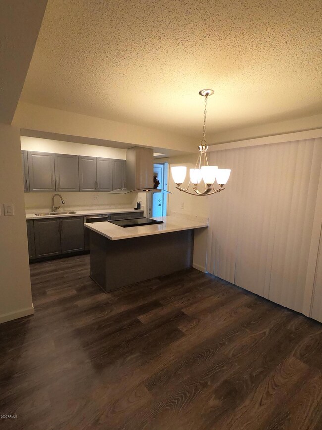 Kitchen and dining area