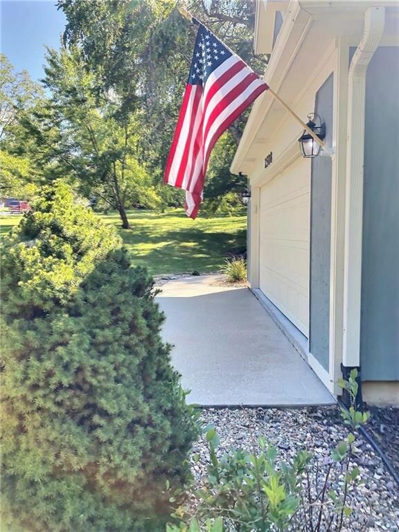 Two Car Attached Garage with Opener