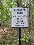 seasonal road sign