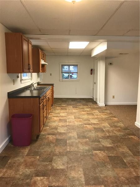 Eat-in kitchen is open directly to the living room