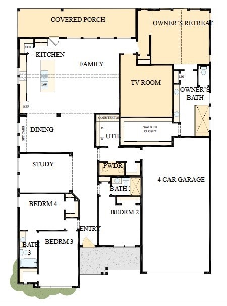 The success of a floor plan is the way you can mov