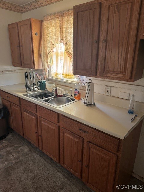 Kitchen featuring sink