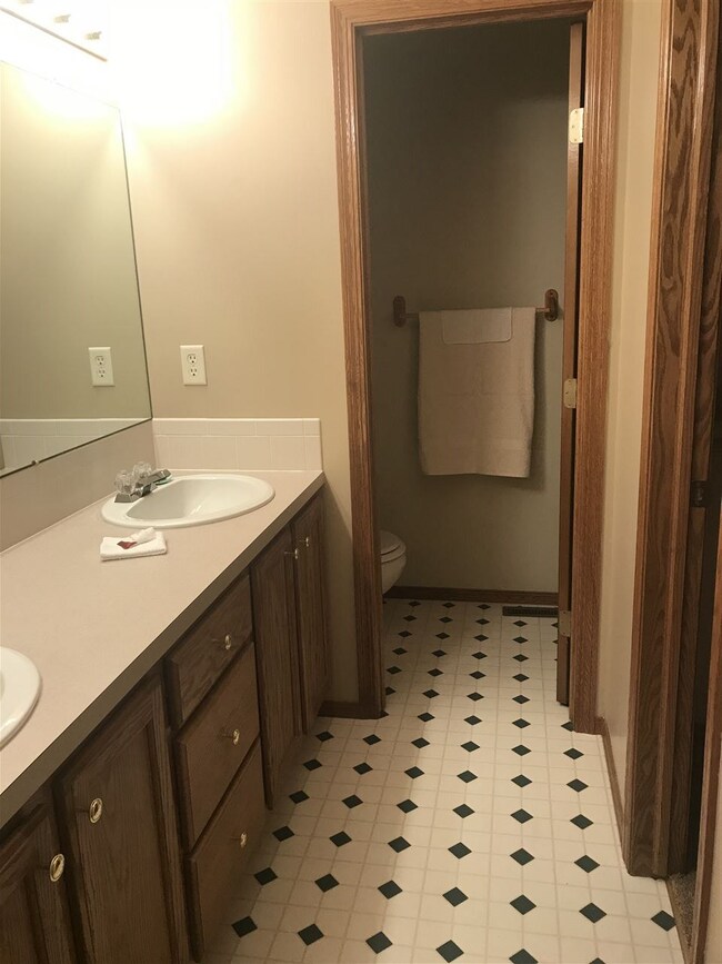 Master bath with double sinks
