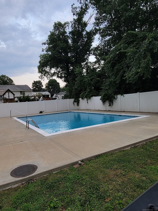 fenced in pool area