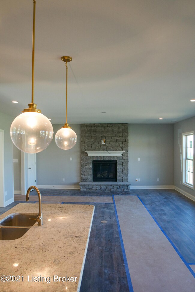 Kitchen into Family Room